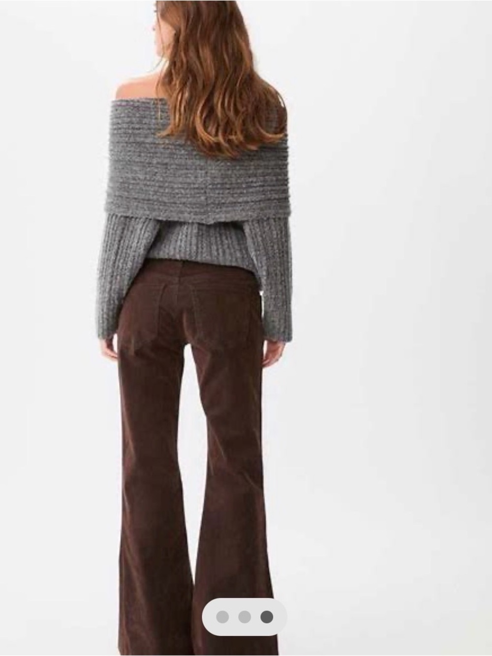 Stradivarius Velvet Flared Trousers 🧸🤎